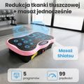 Vibrační plošina Extralink Moonwalk Spin Move black/pink 16