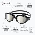 Plavecké brýle BuddySwim OzeanX Mirror black / silver 8
