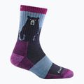 Dámské ponožky Darn Tough Bear Town Micro Crew Cushion purple