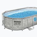 Bazén s kovovou konstrukcí  Bestway Power Steel Swim Vista Series Oval Pool Set 427x250 cm šedý 2