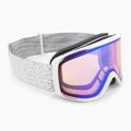 Lyžařské brýle Smith Rally white chunky knit/blue sensor mirror