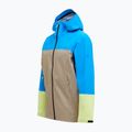 Pánská bunda do deště Peak Performance Trail Hipe Shell brilliant blue/beige/ sunny 7