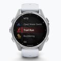 Hodinky Garmin Fenix 8 43 mm Amoled silver/white stone
