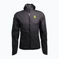 Pánská běžecká bunda SCOTT RC Run Waterproof black/yellow
