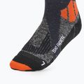 Lyžařské ponožky X-Socks Ski Rider 4.0 stone grey/melange blue 3