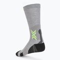 Ponožky X-Socks Run Perform Warm Crew rhino grey/canary 2