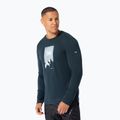Pánské tričko Longsleeve super.natural 2 Pitch blueberry/various
