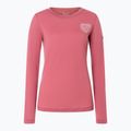 Dámské triko Longsleeve super.natural Little Heartwood mauve wood/white stone 4