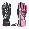 Dětské lyžařské rukavice Level Lucky hot pink