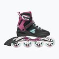 Dámské kolečkové brusle Rollerblade Macroblade 84 W black/burgundy/ocean green 2