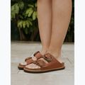 Dámské nazouváky  Genuins Galia Leather Dress camel  9
