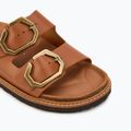 Dámské nazouváky  Genuins Galia Leather Dress camel  7