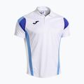 Pánské tenisové tričko Joma Montreal white/sky blue 2