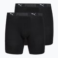 Pánské boxerky Cotton Long 2 pack black