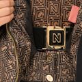 Dámská lyžařská bunda Nikkie Newport Logo camel 5