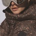 Dámská lyžařská bunda Nikkie Newport Logo camel 9