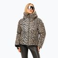Dámská lyžařská bunda Nikkie Newport Leopard beige