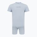 Pánské pyžamo Calvin Klein LV00NM2900 breezy blue top w/diamond logo