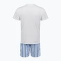 Pánské pyžamo Calvin Klein LV00NM2903 classic white top/vertical boardway 2