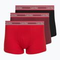 Pánské boxerky Calvin Klein LV00NB4615 Trunk black/established red/goji berry