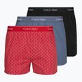 Pánské boxerky Calvin Klein LV00NB4727 Boxer Slim black/prep emblem goji berry/grisai
