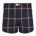 Pánské boxerky Tommy Hilfiger Woven Boxer Print 3 pack rwb foulard/med red/rwb w chck 4