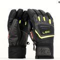 Lyžařské rukavice LEKI WCR Team 3D Junior black ice/lemon 11