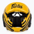 Boxerská helma  Fairtex Microfiber Headguard gold 7