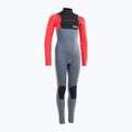 Dětský plavecký neopren ION Capture 5/4 Front Zip steel blue/red