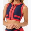 Horní díl plavek Rip Curl Coco Short Sleeve Vest red/dark blue 6