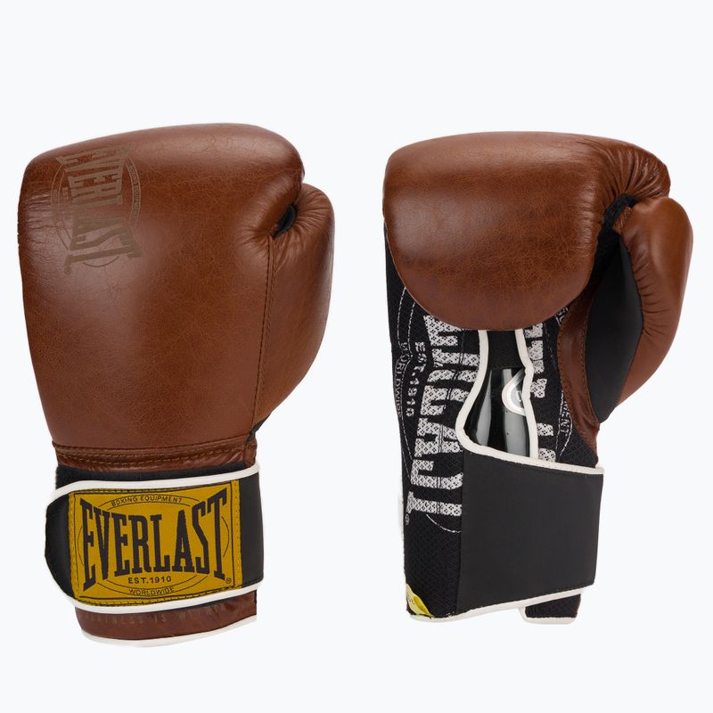 Boxerské rukavice EVERLAST 1910 Classic hnědé EV1910 BROWN-12 oz.