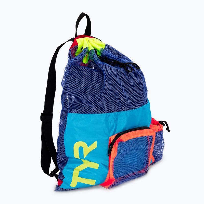 TYR Big Mesh Mummy Pool Backpack blue LBMMB3 3