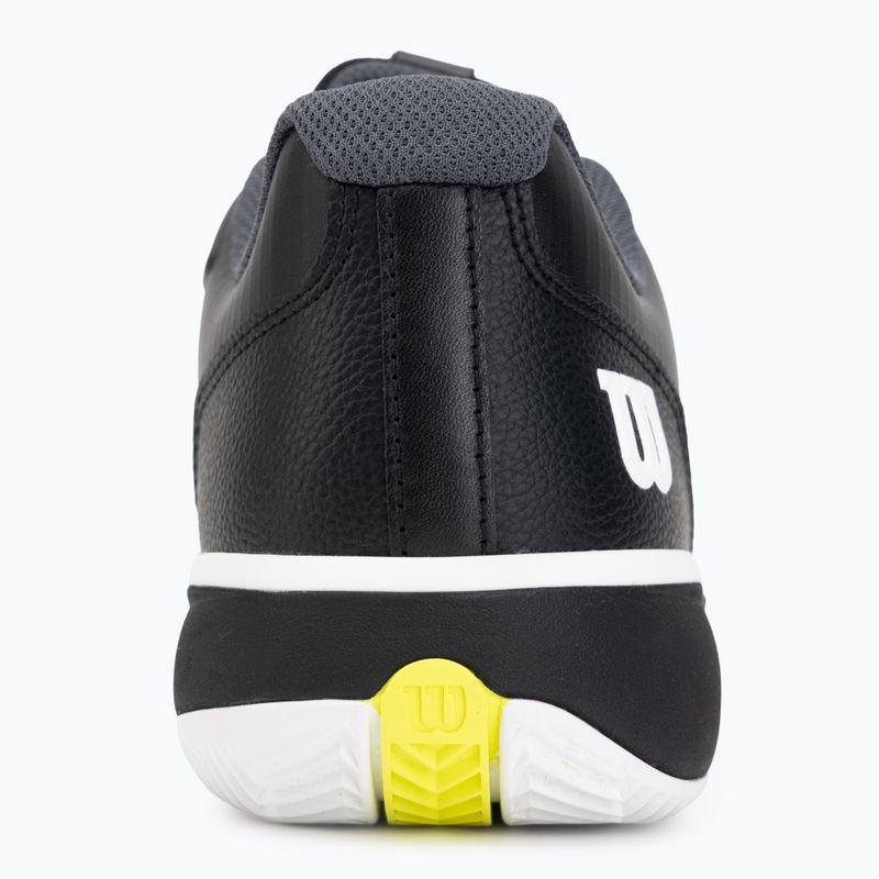 Pánské tenisové boty Wilson Rush Lite 5 Clay black/white/safety yellow 6