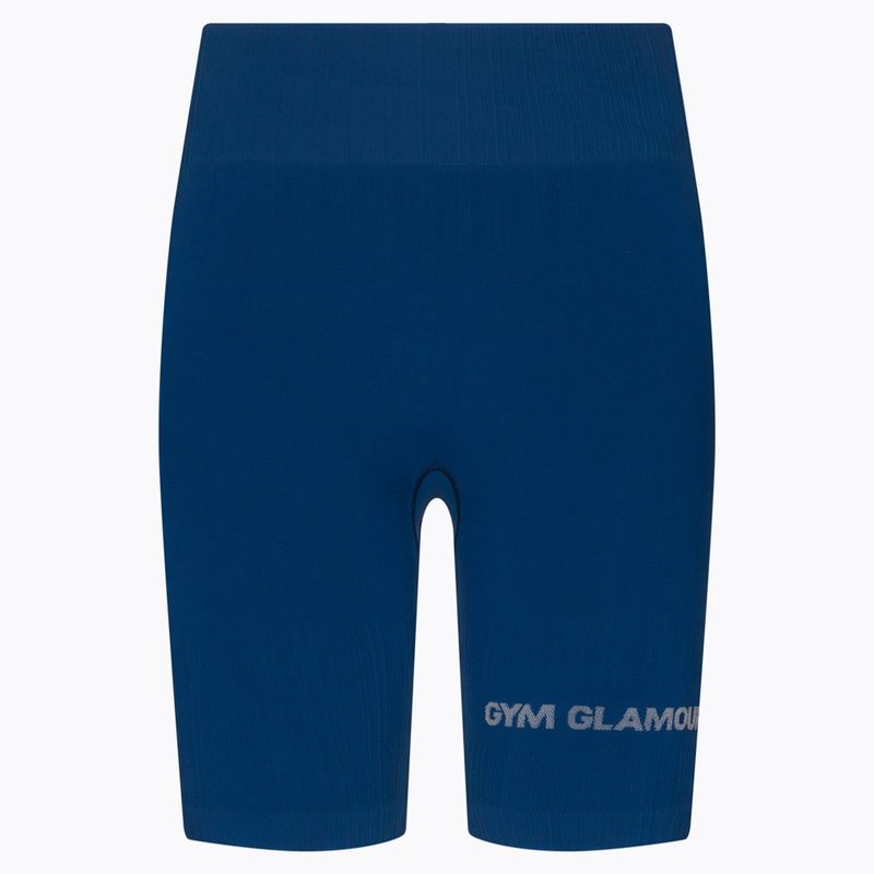 Dámské tréninkové šortky Gym Glamour Bikery push up modré 317 8