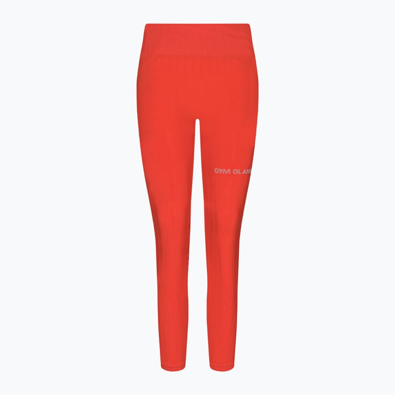 Dámské legíny Gym Glamour push up oranžové 369 13