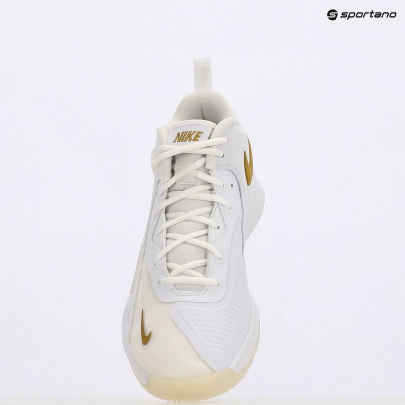 Tenisky na volejbal Nike React Hyperset 2 bílá/bílá/metalická zlatá 9