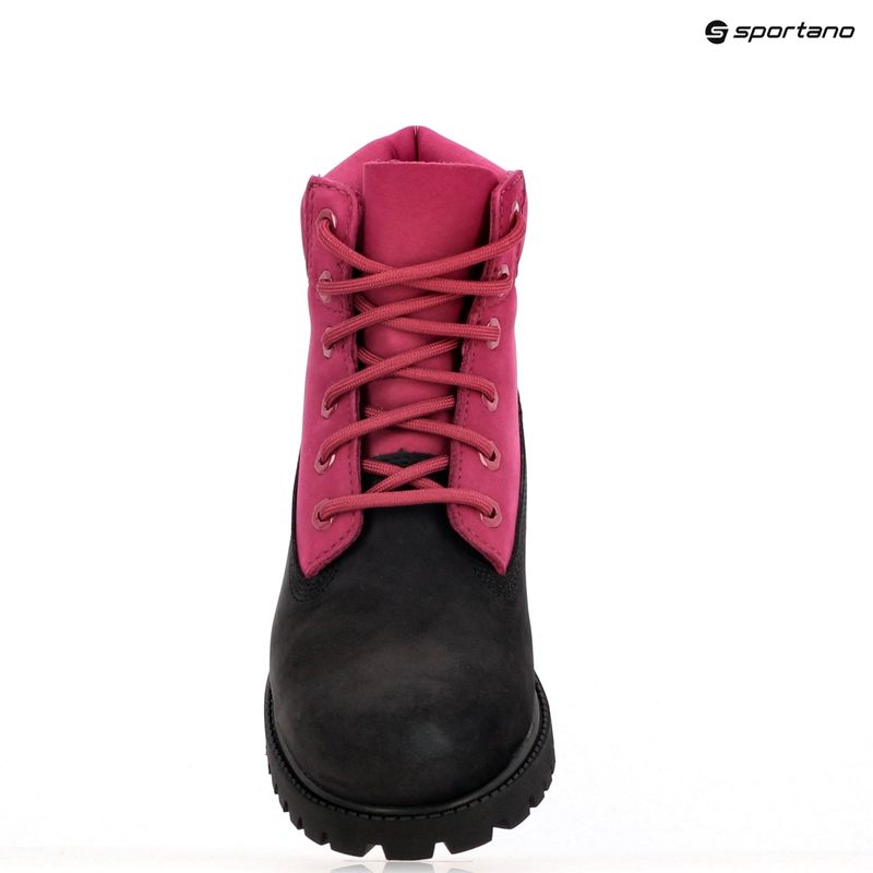 Dětské boty Timberland Premium 6 In Lace black nubuck/dark pink 9