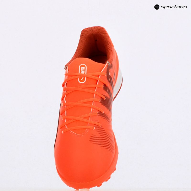 Pánské kopačky PUMA King Match TT glowing red/ puma white/ red fire 9