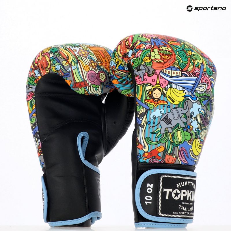 Boxerské rukavice  Top King Boxing Culture black TKBGCT-TH-SL-BK 7