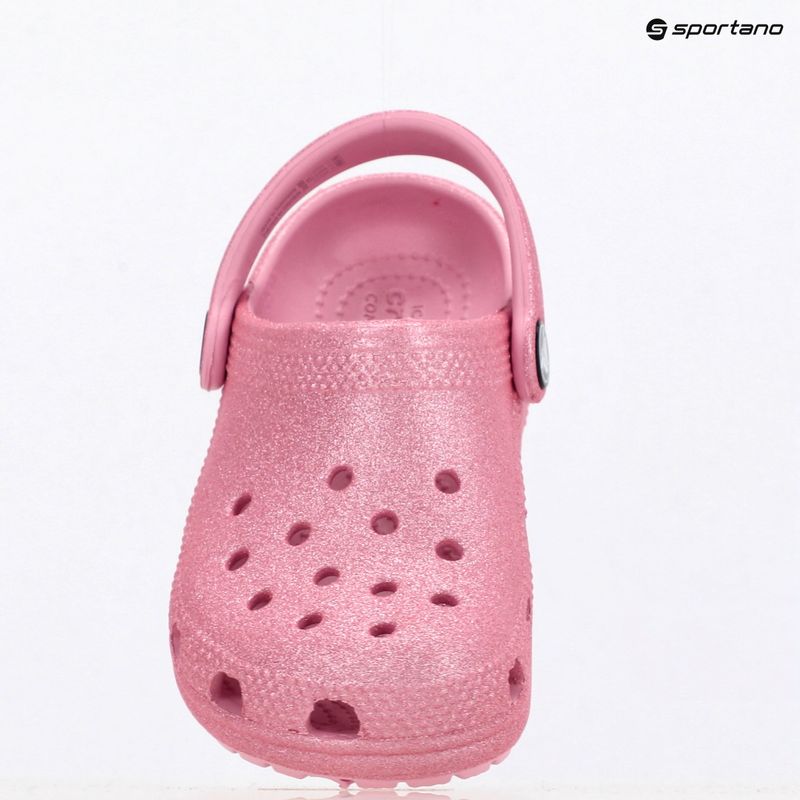 Dětské nazouváky Crocs Classic Glitter Clog Toddler pink tweed glitter 10