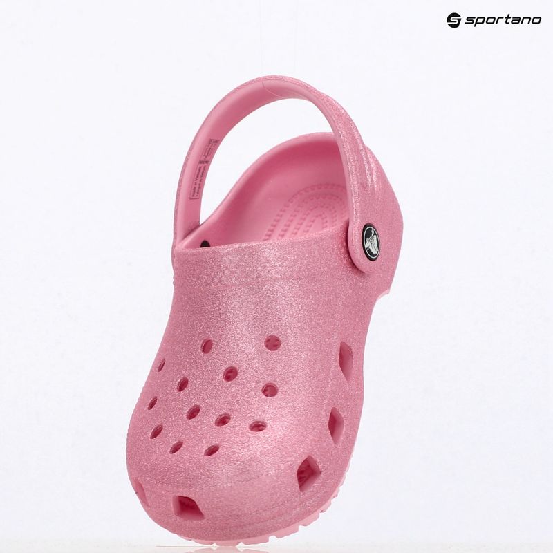 Dětské nazouváky Crocs Classic Glitter Clog Kids pink tweed glitter 10