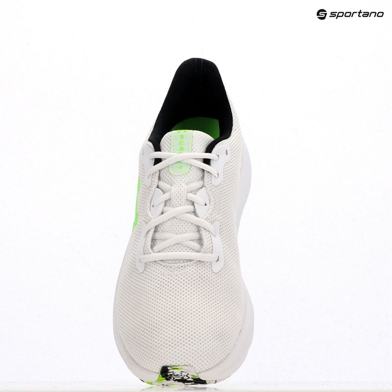 Pánské běžecké boty Under Armour Charged Pursuit 4 white/black/hyper green 9