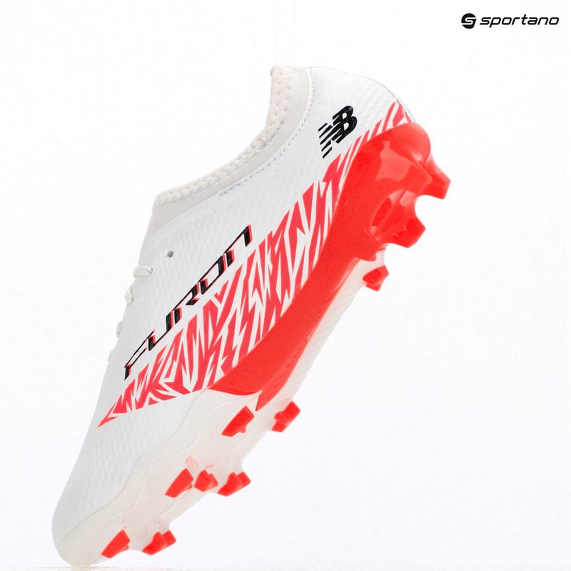 Dětské kopačky New Balance Furon Team V8 Jr FG white 9