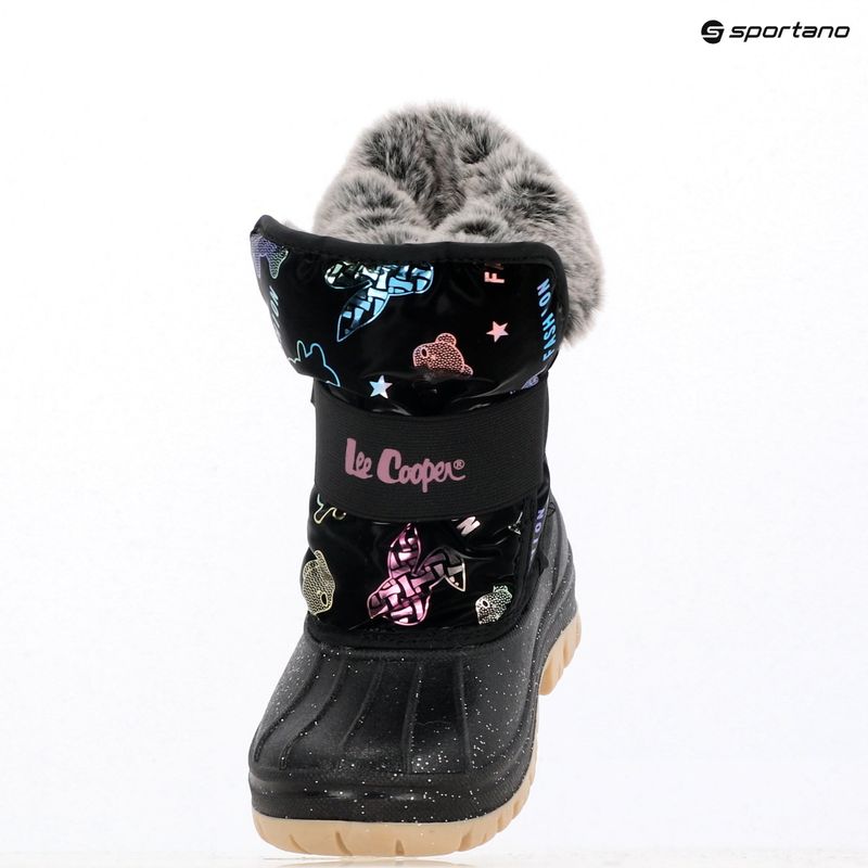 Dětské sněhule Lee Cooper LCJ-25-10-3787K black/fushia 9