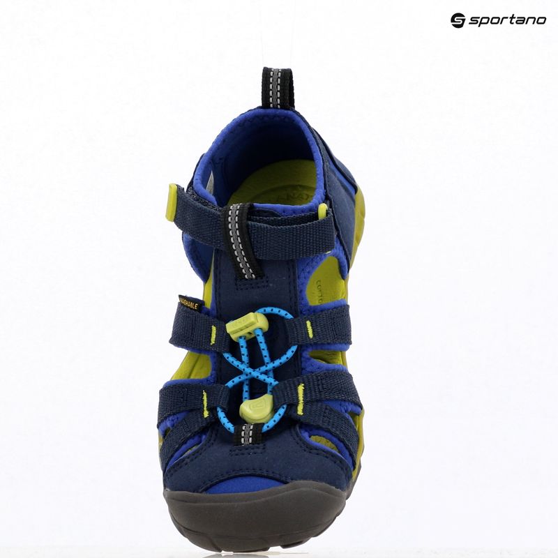 Juniorské sandály KEEN Seacamp II CNX naval academy/chartreuse 9