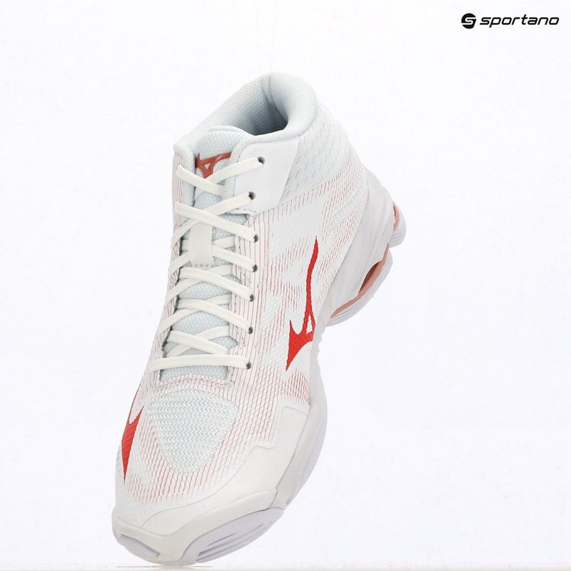 Dámské boty na volejbal Mizuno Wave Lightning Pro Mid white/rose elegance/lava falls 9