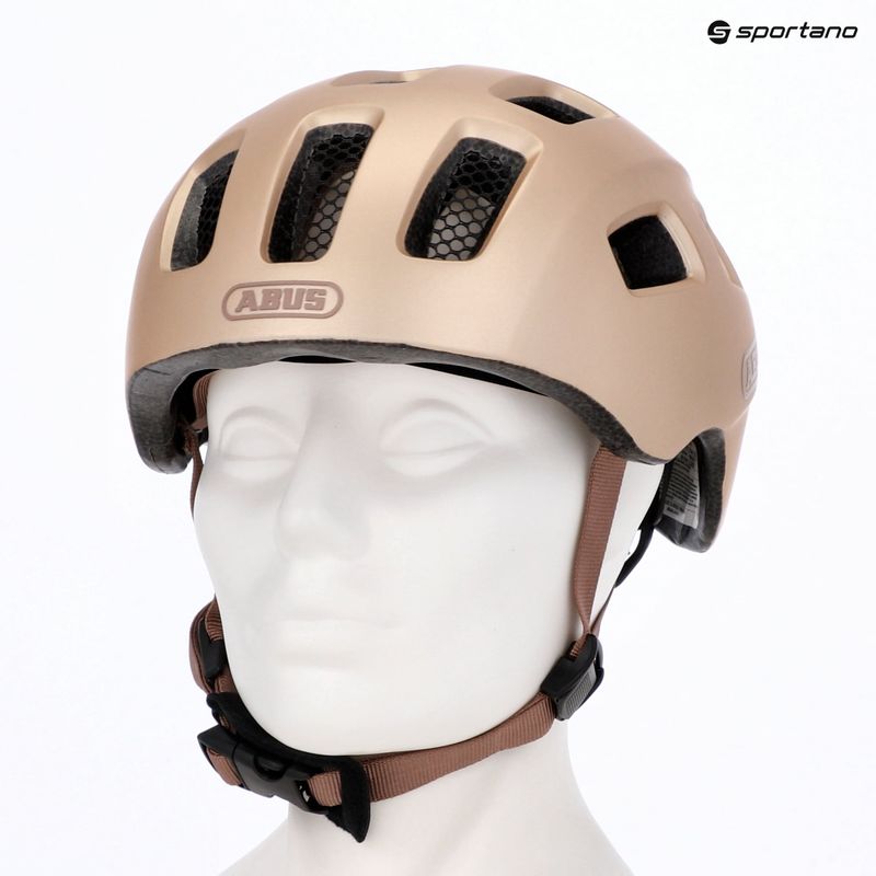 Dětská cyklistická helma ABUS Youn-I 2.0 champagne gold 16