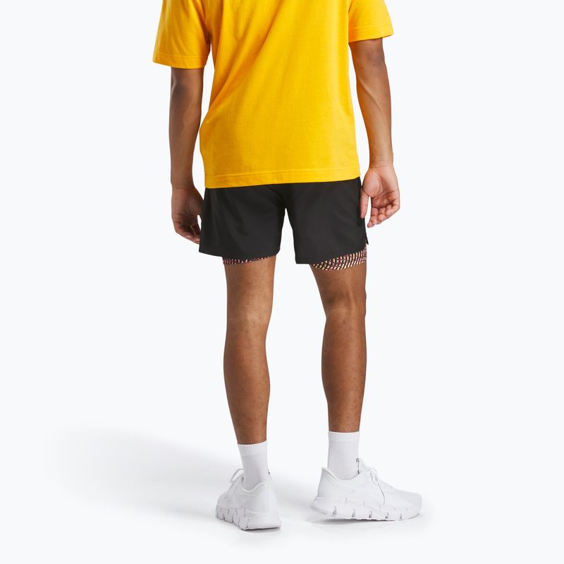 Šortky Reebok Athlete Hype 2-IN-1 black/electric yellow 3
