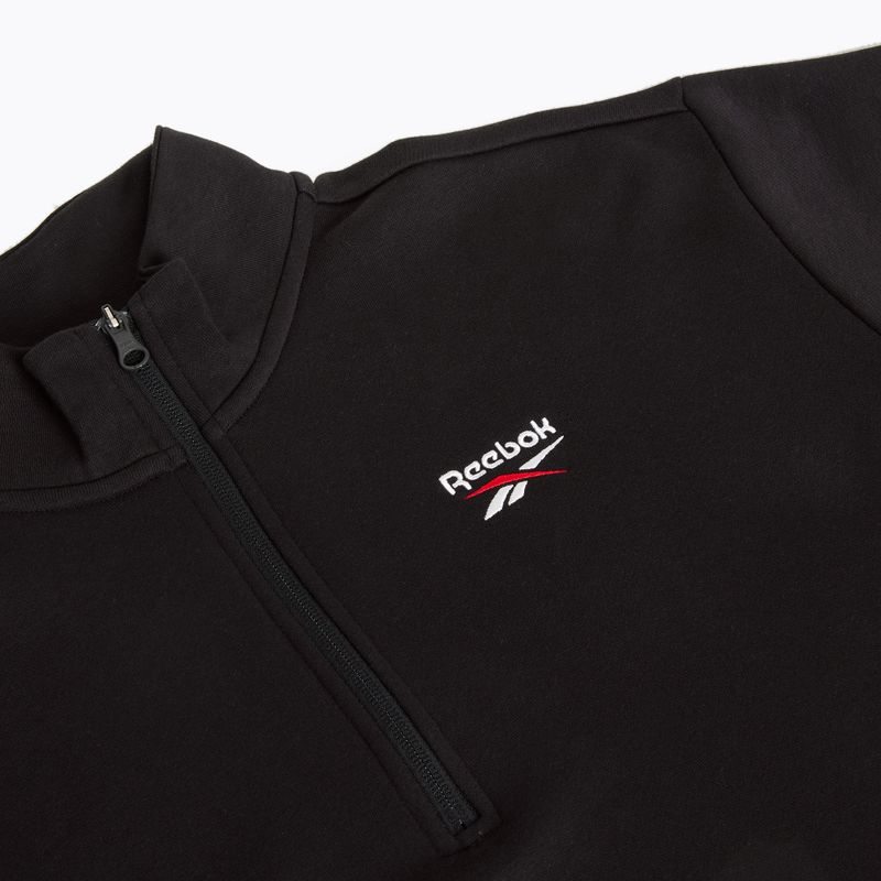Pánská mikina Reebok Identity Fleece 1/4 Zip black/white/vector red 3