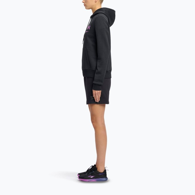 Dámská mikina Reebok Identity Big Logo Fleece black/purple rave/electric amber 2